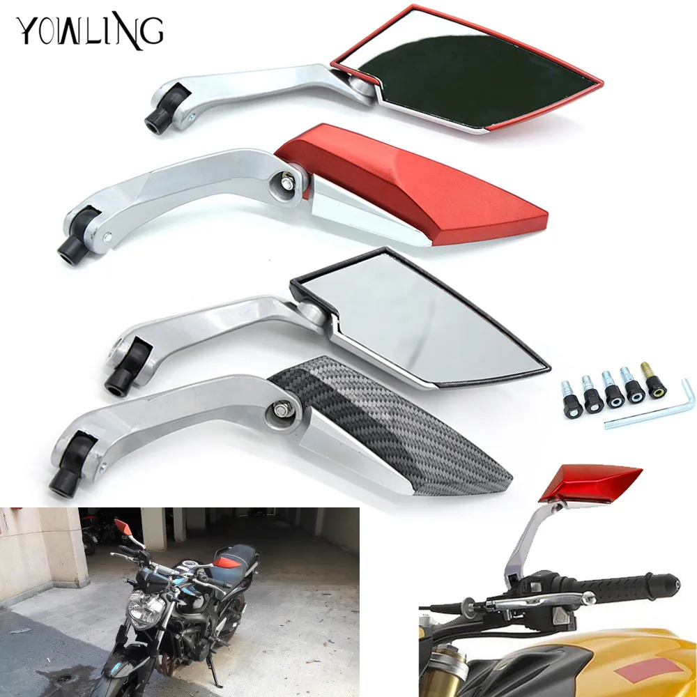 Motor Rearview Mirror Scooter Parts Universal motorcycle Scooter Rearview Mirrors for honda CG125 CB190R 599 CB300F CB500F ABS