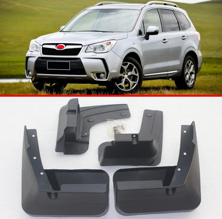 4pcs Car Fender Flares for Subaru Forester SJ 2013 2014 2015 2016 2017 Front Rear Splash Guards Mud Flaps Mudguards Mudflap