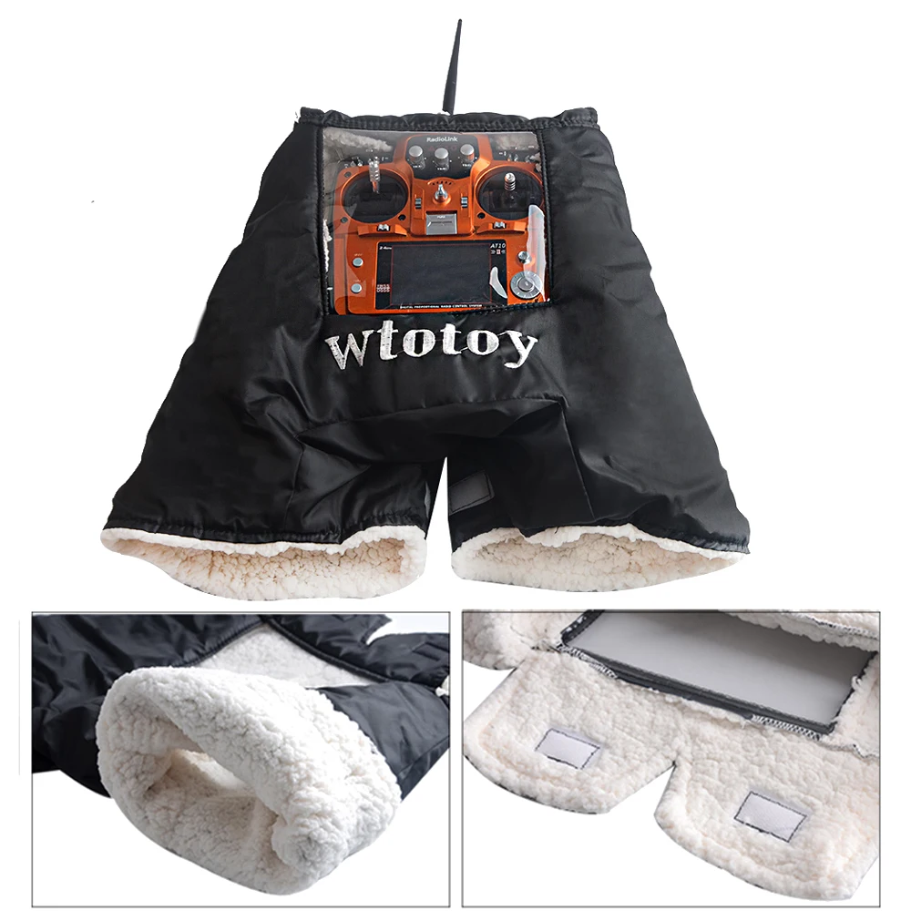 1pcs Winter Warm Glove Cold Air Shield Hood Hand Warmer Gloves Anti-Wind Warmers Outdoor Protection For RC Transmitter