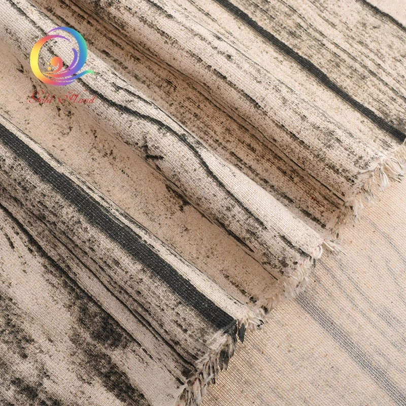 Tree Bark Printed Cloth,Cotton Linen Fabric,For DIY Quilting&Sewing,Sofa,Curtain,Bag,Cushion,Furniture Cover Textile Material