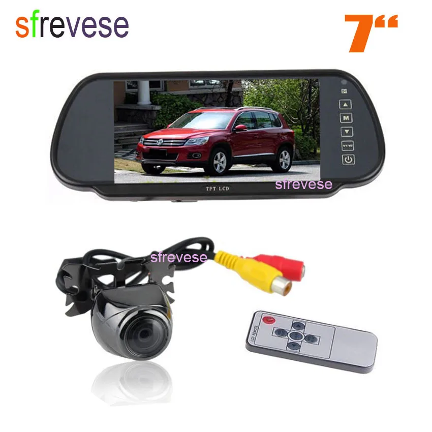 Metal Vehicle Parking Backup Reversing Camera 170 Degree Waterproof + 7