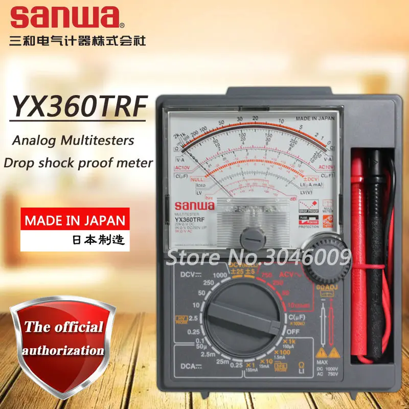 sanwa YX360TRF Anglog multimeter, pointer type best-selling multimeter zero center instrument 200Mohm resistance measurement