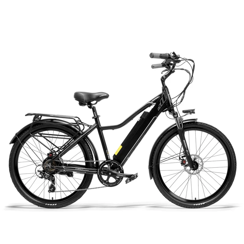 

7 Speed 26" E-bike, 36V 15Ah Large Capacity Battery, Women City Bike, Double Disc Brake, 5 Level Pedal Assist