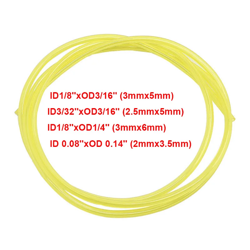 10M 15M Tygon Fuel Line Petrol Gas Line Pipe Oil Fuel Tube Hose Line IDxOD 2MMX3.5mm 3MMX5mm 3MMX6mm 2.5MMX5mm