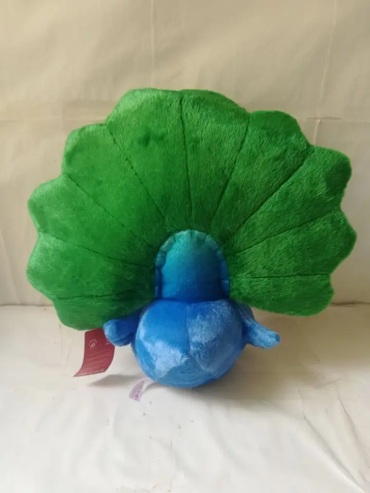 large 30x28cm cartoon beautiful peacock plush toy soft doll birthday gift b1789