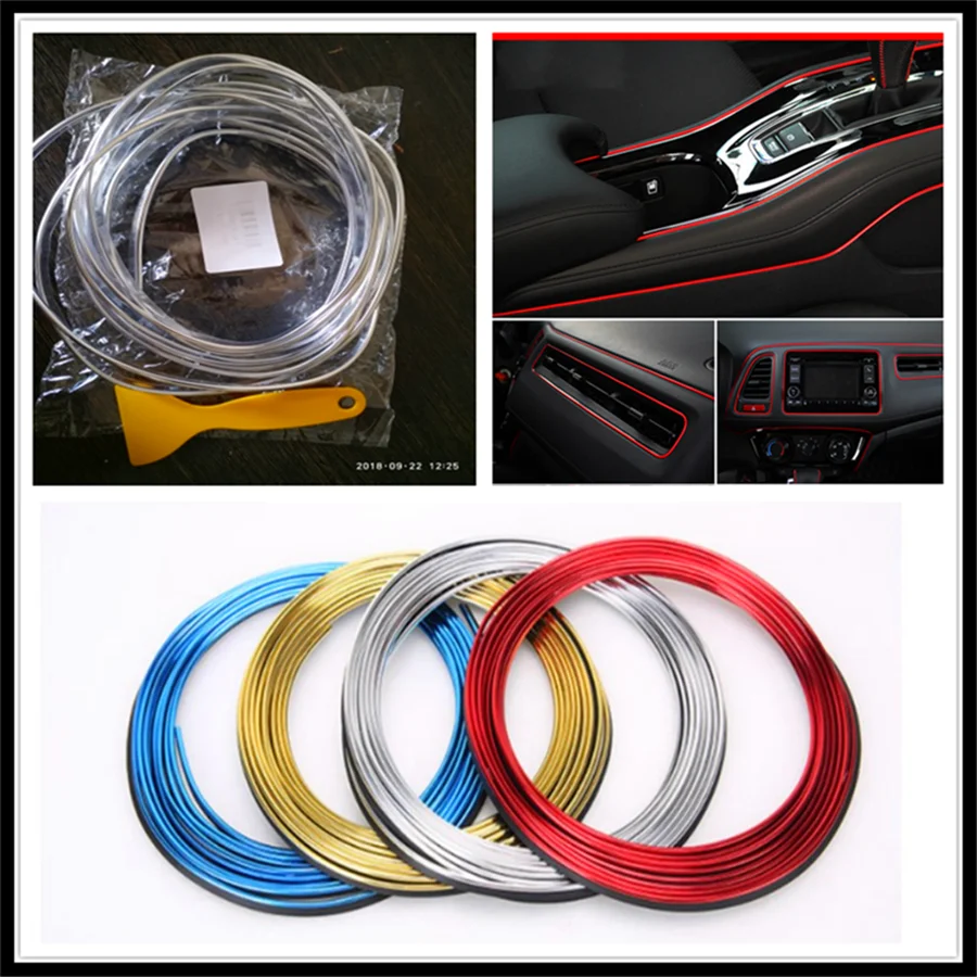 Car interior Decoration thread sticker Insert Air Outlet Strip Accessories for BMW i8 Z4 X5 X4 X2 X3 M5 M2 X6 M6 640i 640d