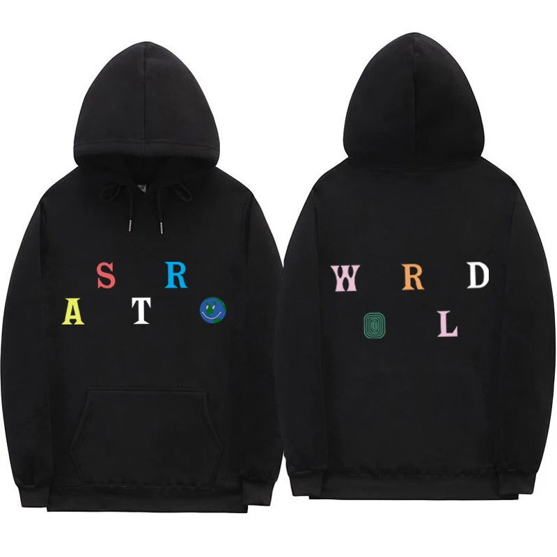 Mens Hoodies Cactus Jack Hip Hop Long Sleeves ASTROWORLD Hooded Hoodie Sweatshirts Colorful Letter Print Cotton Swag Hoody