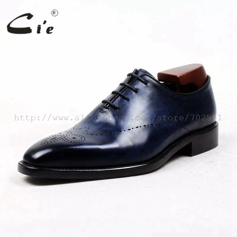 cie square toe whole cut full brogues medallion handmade men shoe bespoke leather shoe genuine calf leather men\'s dress OX448