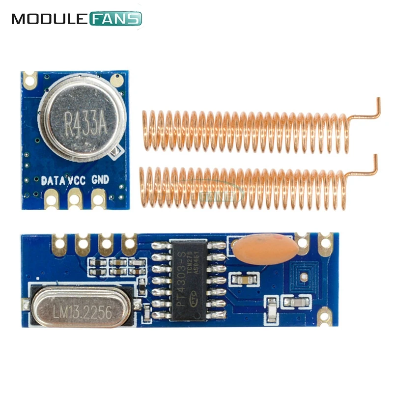 Wireless Remote Control MAX ASK Transmitter STX882 Receiver SRX882 Module Copper Spring Antenna High Micro Power Driver Board