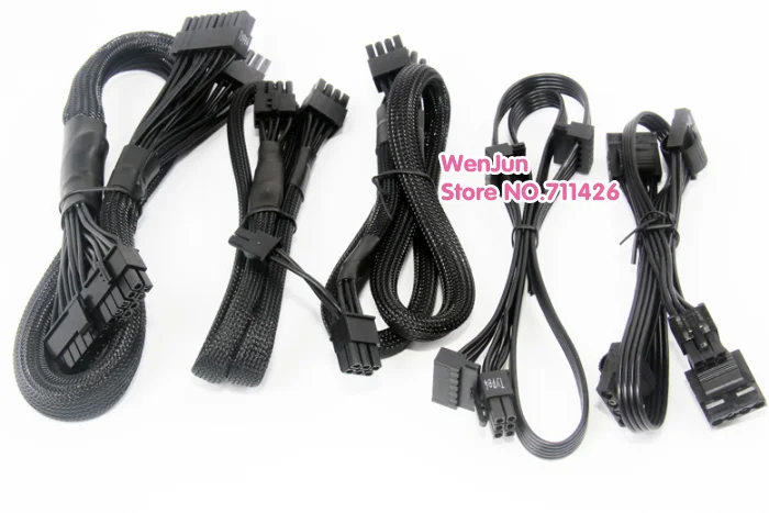 CPU 8pin ATX 24pin / PCI-E Dual 8pin SATA IDE modular Power supply cable for Corsair RM650X RM750x RM850X RM1000X