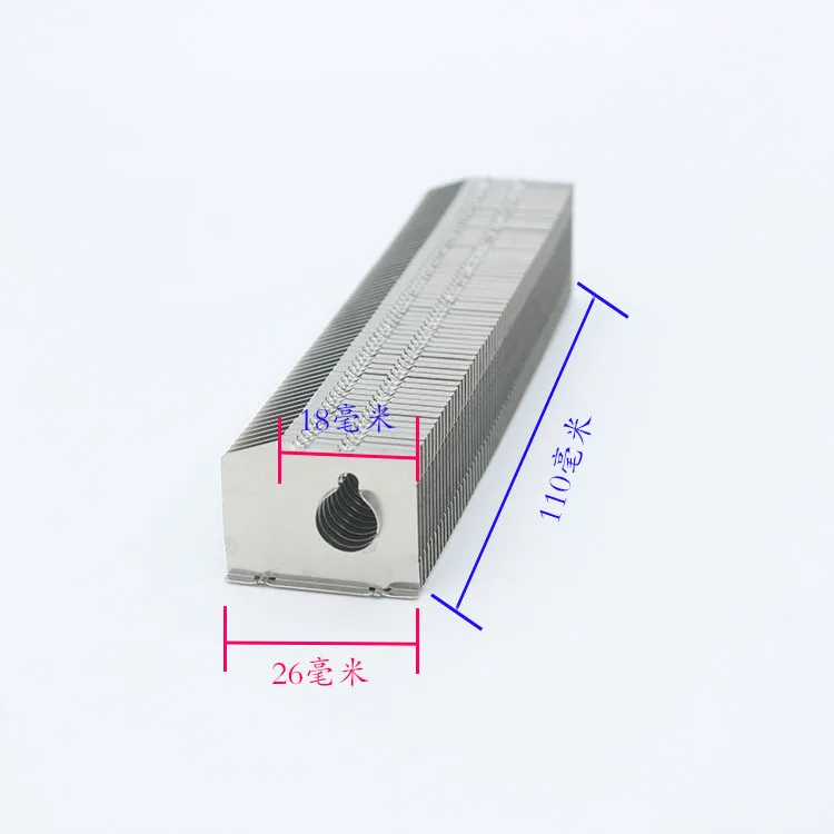 All aluminum Radiator flakes Fins finned match 8mm heat pipe radiator processed to welding cooling heatsink+8*200mm Copper Tube