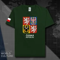 Czech Republic Czechia męskie t-shirty 2018 koszulki drużyna narodowa tshirt 100% bawełna t-shirt odzież sportowa koszulki country CZE 20