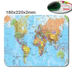 Old Map Gaming Rubber Large soft Mouse Pad Antiskid Durable Mouse Pads 220x180x2mm& 250x290x2mm Mice Keyboards Accessories