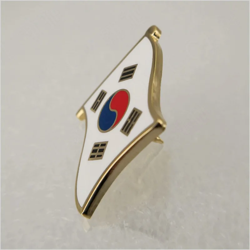 Soft Enamel South Korea Flag Lapel Pins