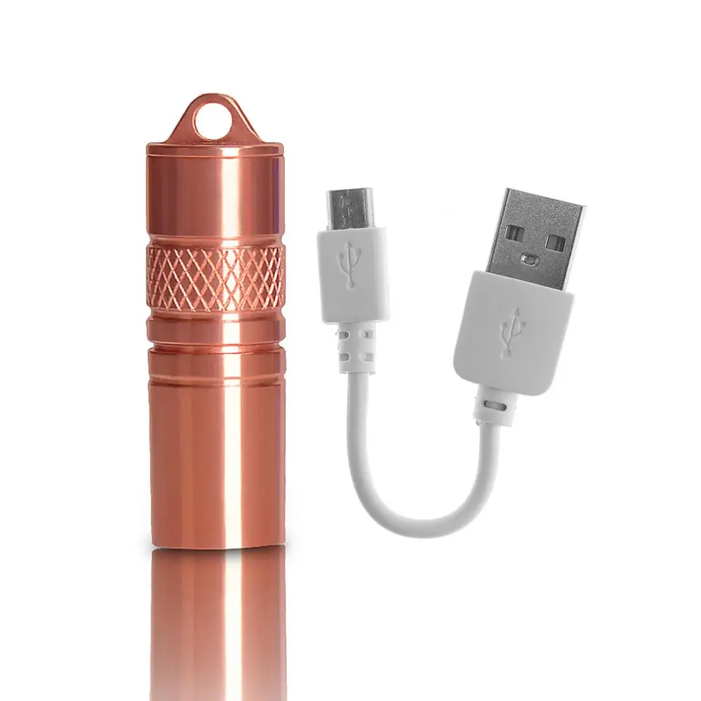 Portable M18 XP-G2 R5 5W 200 Lumens Mini LED Light Torch Flashlight with Micro USB Charge By 3.7V 10180 Battery