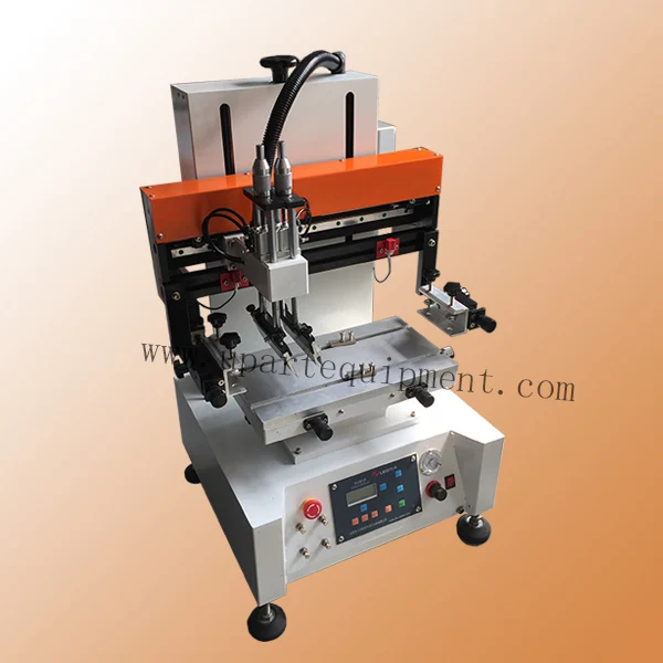 T-shape workbench semi auto small tabletop screen printing machine metl silkscrenn printer machinery