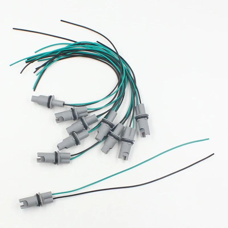 KE LI MI 2x Car LED Bulb Light Holder Base Socket T10 T15 W5W 194 168 High-temperature Cable Adapter Harness Plug Connector