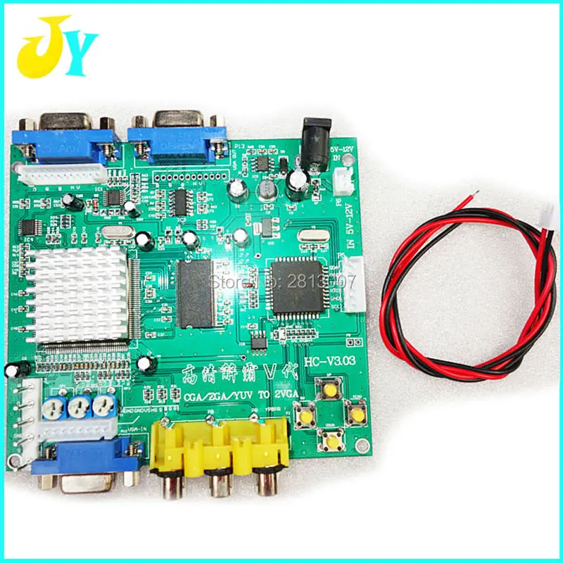 Free shipping RGB/CGA/EGA/YUV to VGA Video Converter Board CRT to LCD monitor converter board for game machine