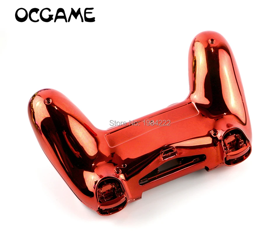 OCGAME-carcasa cromada para mando inalámbrico PS4, 8 colores, sin botón