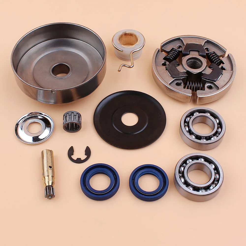 Kit ingranaggi a vite senza fine della pompa dell'olio del cuscinetto a tamburo della frizione per STIHL 017 018 MS170 MS180 MS 170 180 seghe a catena per motoseghe a Gas 3/8 6T