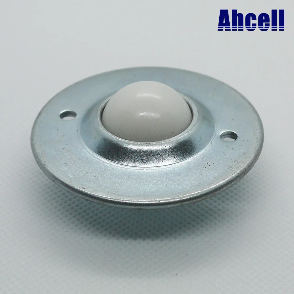 Pop up round two holes 22mm Plastic Toy ball transfer unit UFO wheel steel pressed housing small cheap flange caster roller