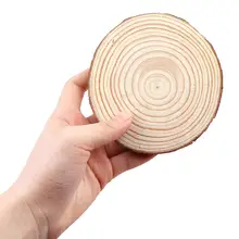 Pine Wood Circles Unfinished DIY Crafts 3-12cm OEMOO #6