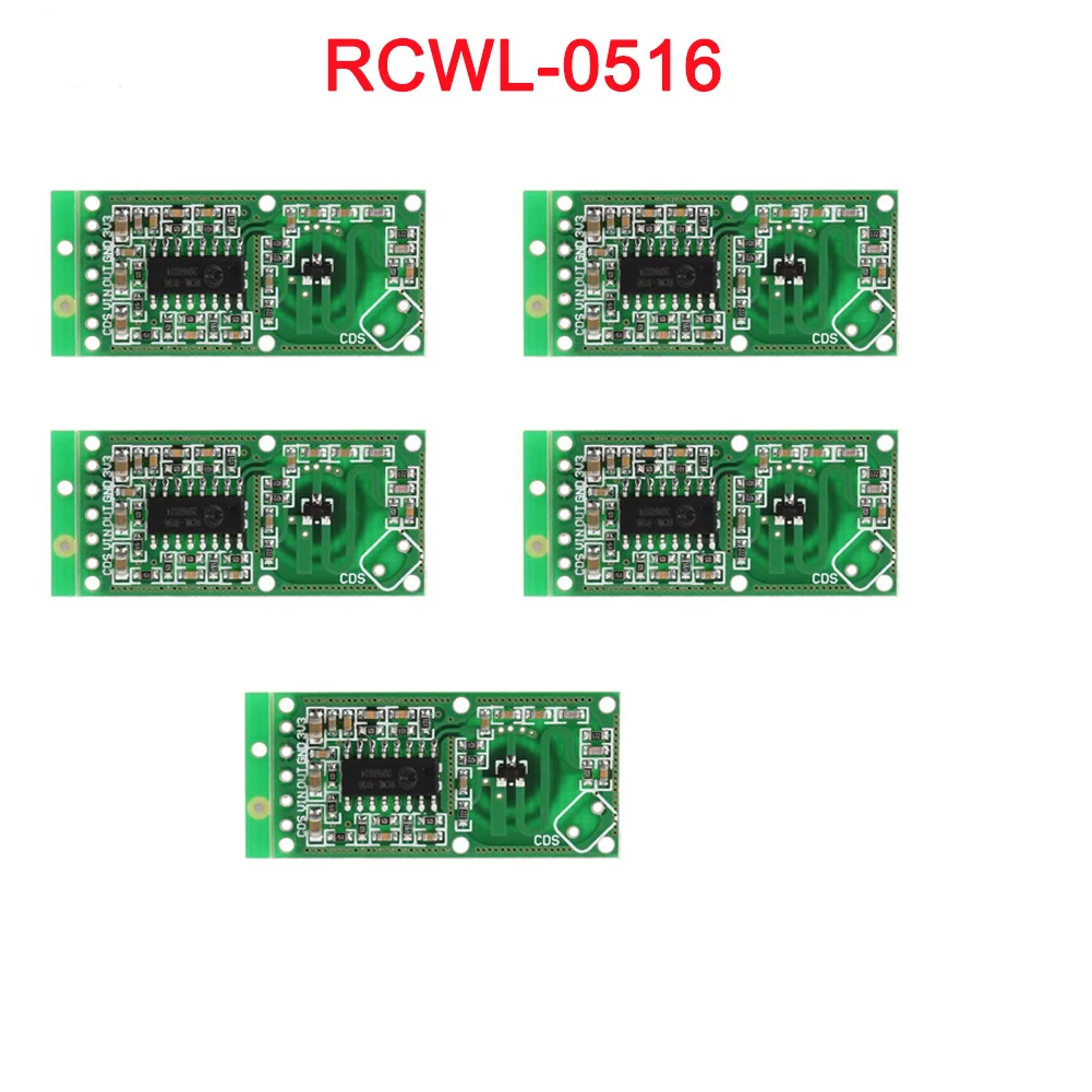 

5pcs/lot RCWL-0516 Microwave Doppler Radar Sensor Switch Module Human Induction Board Detector for Arduino RCmall