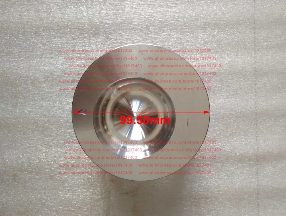 Piston (100B-04003) + Piston ring (100-04100,100-04012,100-04001) for Fujian Lijia SL3100ABG and SL3100ABT diesel engines