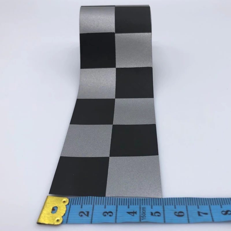 Width 5cm High Visibility Silver Reflective Tape TC Fabric Sew On Clothing