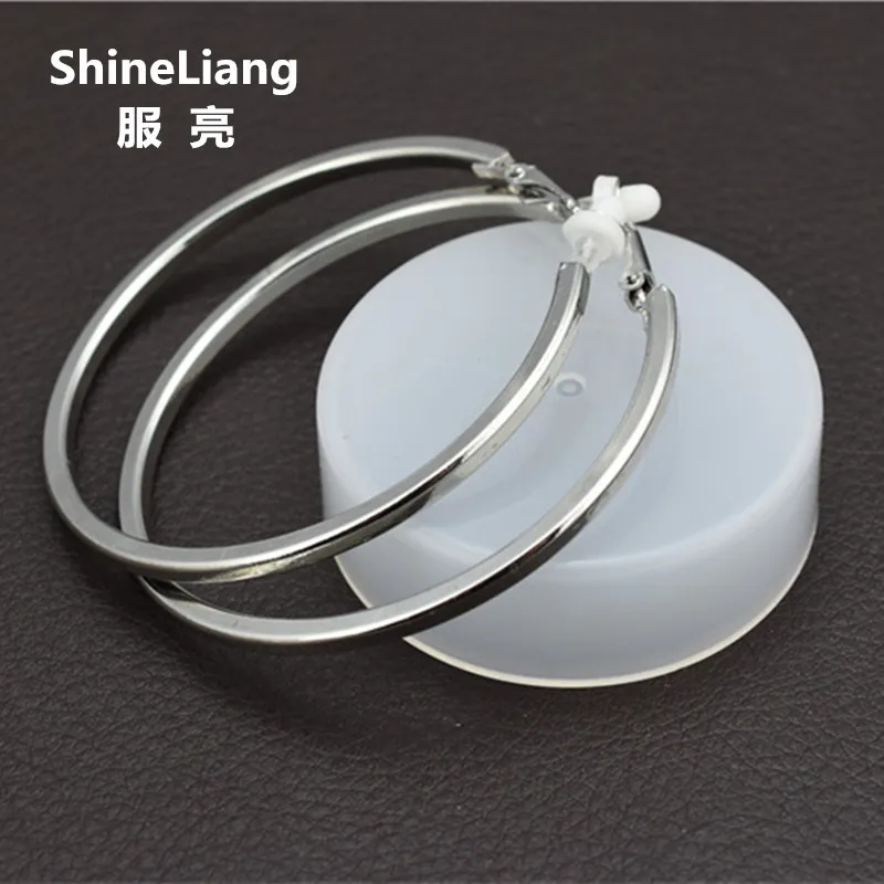 Clip Earrings for Women Without Piercing No Ear Holes Big Small Circle Gold Silver Black Plating Fashion Cute Temperament Girl