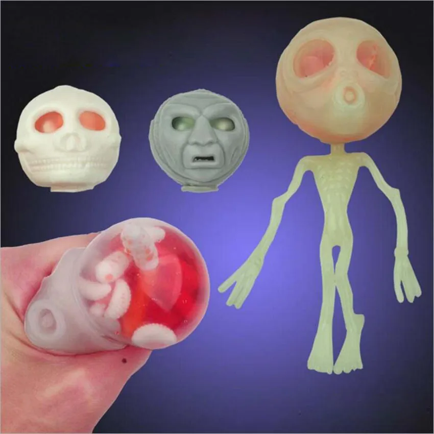 antistress Relieve gadget toys funny gadgets interesting novelty practical jokes prank gift joke Squeeze Luminous Alien