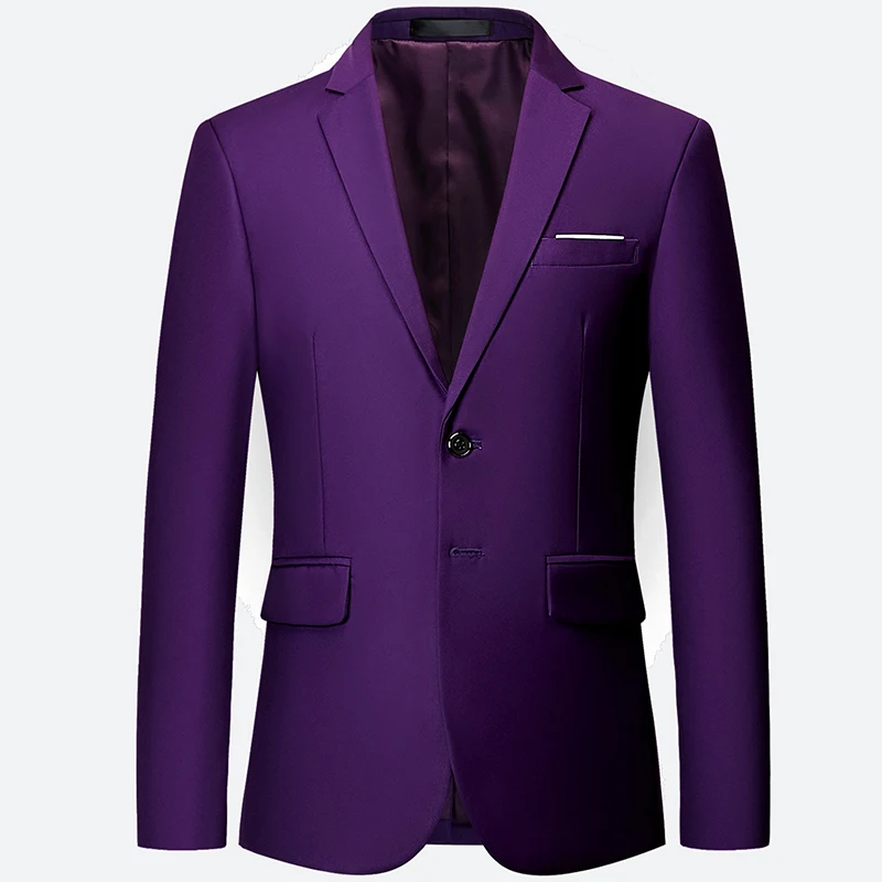 11 Color High Quality Men Blazer Classic New Slim Fit Solid Color Suit Jacket Fashion Business Casual Suit Blazer Plus Size 6XL