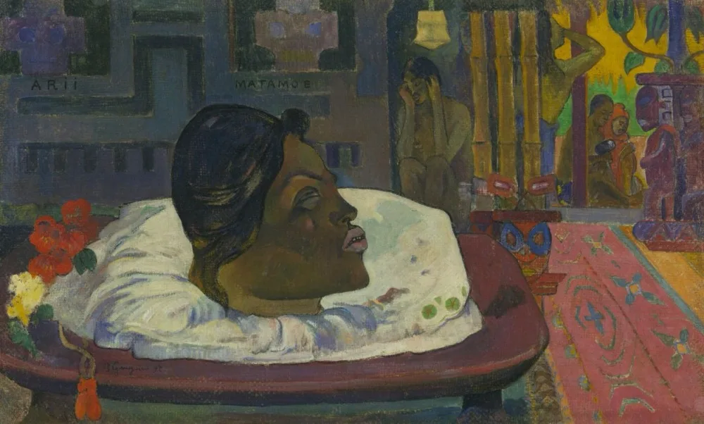 

High quality Oil painting Canvas Reproductions The Royal End (1892) by Paul Gauguin hand painted