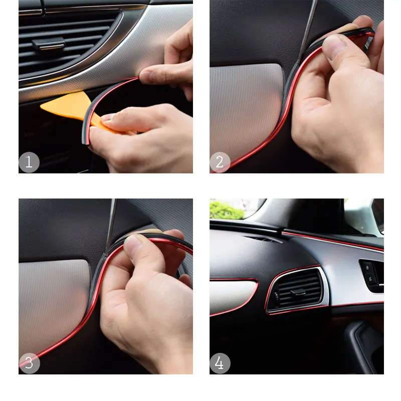 For Bmw E46 E60 E39 F10 F30 F20 E70 E91 M E90 G30 E92 E61 E93 1 3 5 Series Car Styling Interior Accessories Decoration Strip