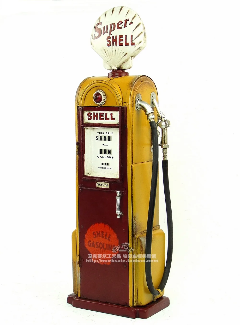 Antique Classical  Model  Retro Vintage Wrought Metal Crafts For Home Decoration American Old Gas Pump Petrol Pump