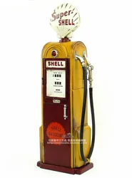 Antique Classical  Model  Retro Vintage Wrought Metal Crafts For Home Decoration American Old Gas Pump Petrol Pump