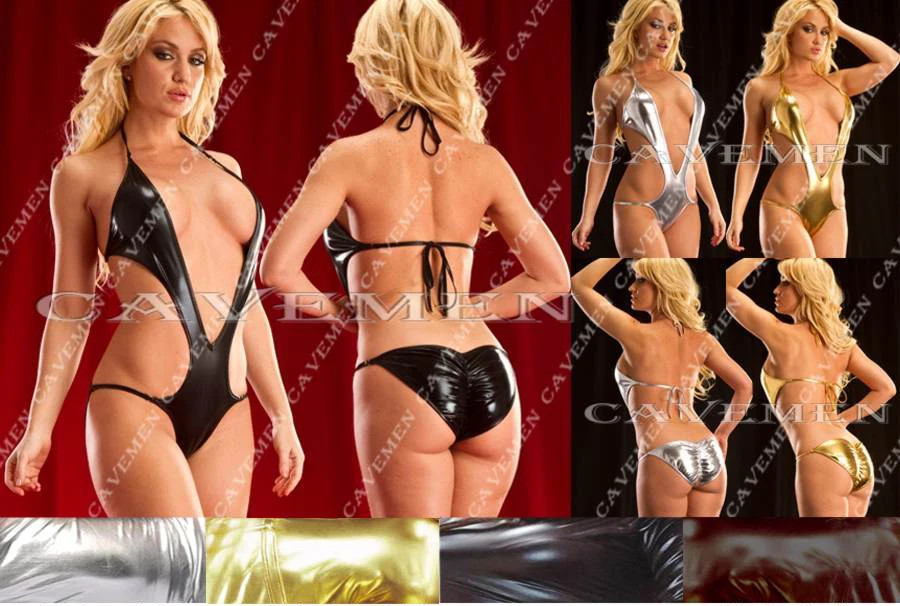 

Deep v Metallic Bikini * 2960 *Ladies Thongs G-string Underwear Panties Briefs T-back Swimsuit Bikini Free Shipping