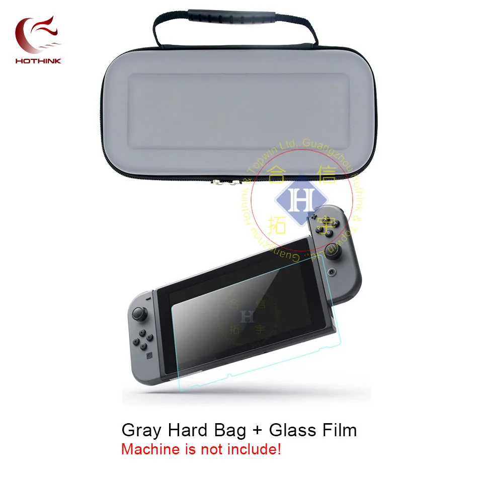HOTHINK Жесткий Чехол для Переноски Чехол с 10 Держатель игровой карты + закаленное Стекло Экран Protecto для Nintendo Switch NS nintend