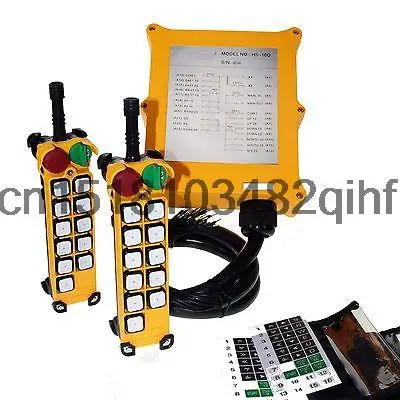 10Channel 4 Motions 2Speed Button Hoist Crane Truck Remote Control System E-Stop