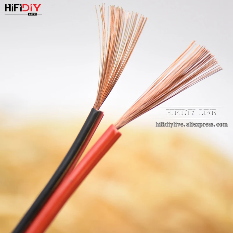 HIFIDIY LIVE Speakers loudspeaker Wire Cable Audio line Cable DIY HIFI Fancier OFC Pure Oxygen-Free Copper 0.75 1.0 1.5mm Core