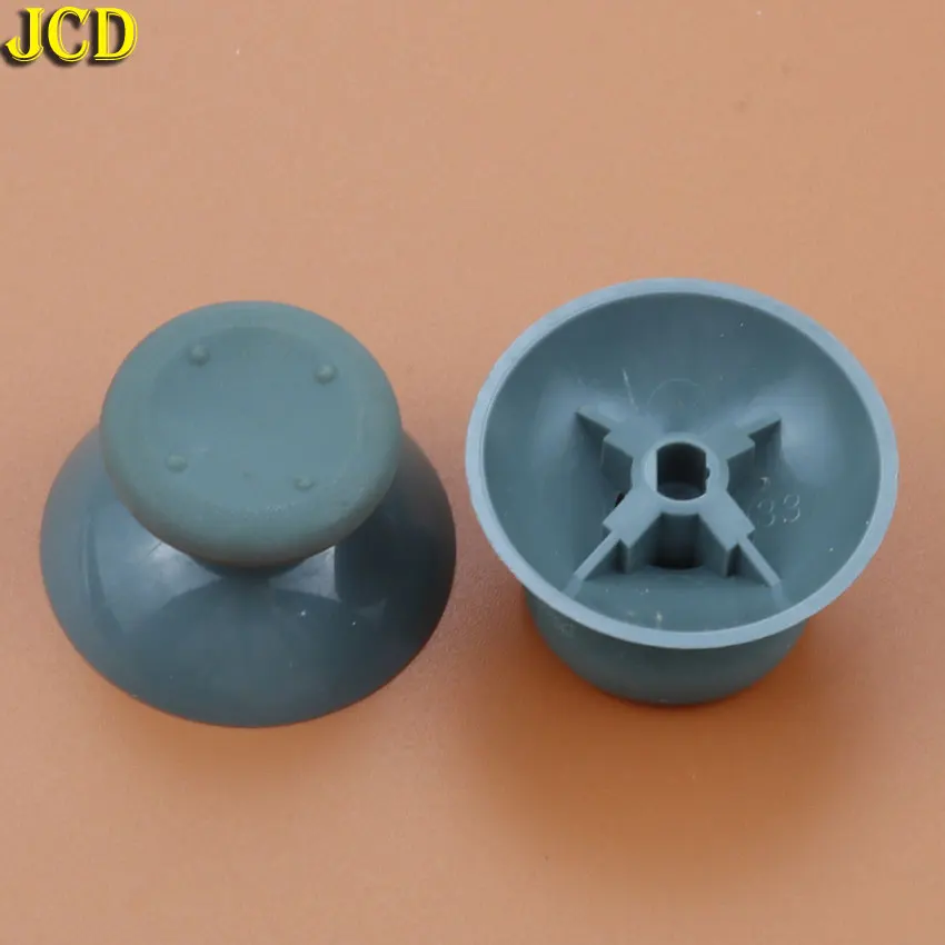 JCD 2pcs Gray 3D Analog Joystick Cover Mushroom Joystick Cap For Microsoft xbox 360 Controller