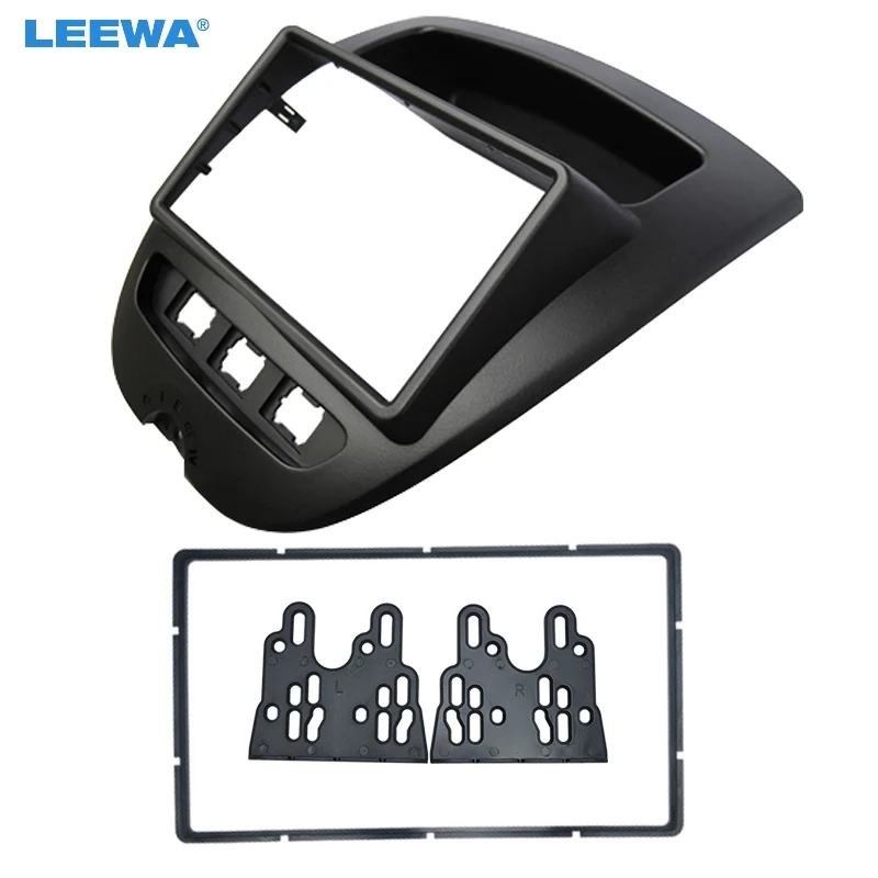 

LEEWA Car 2DIN Stereo Fascia Panel Frame Adapter For Aygo Citren C1 Peugeot Radio Dash Plate Frame Installation Kit #CA4886