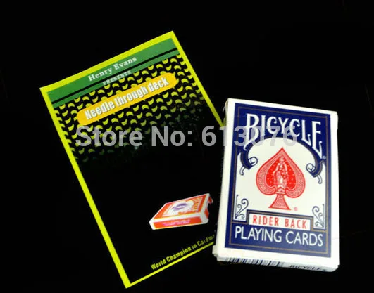 Needle Through Deck, magic tricks, card magic,illusions,card tricks novelties