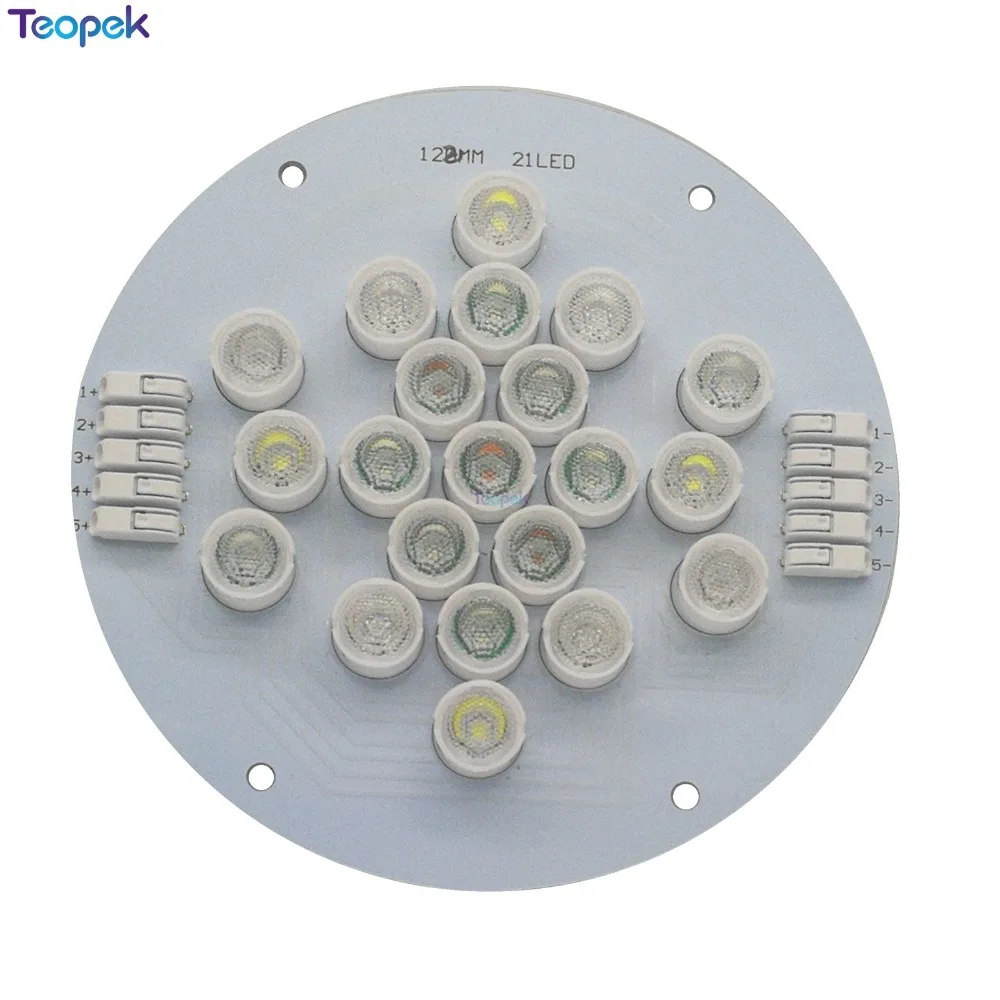 5 canali 21 leds misto LED emettitore lampada luce XPE + Epileds 3535 UV per acquario fai da te lampada per acquario illuminazione per la crescita