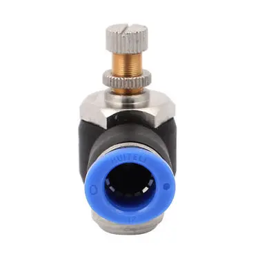 1/2BSP Thread Dia Tube Pneumatic Air Speed Control Valve Quick Fitting Connector