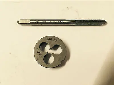 1pc HSS Machine M3 X 0.35mm Plug Tap e 1pc M3 X 0.35mm Die Threading Tool