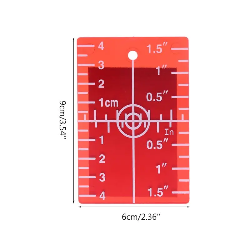 Laser Target for Green & Red Laser Level for Laser Distance Measurer/Laser Range Finder Lightweight Easy to Use