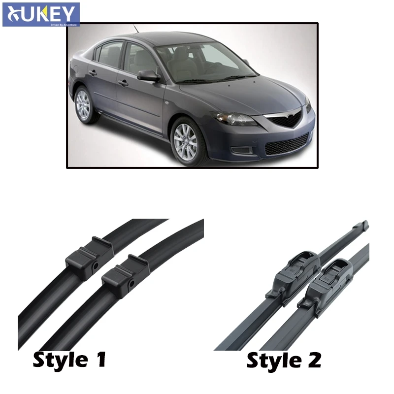 Misima Windshield Wiper Blades Windscreen Fit For Mazda 3 BK Front Window Wiper Blade 2003 2004 2005 2006 2007 2008 2009