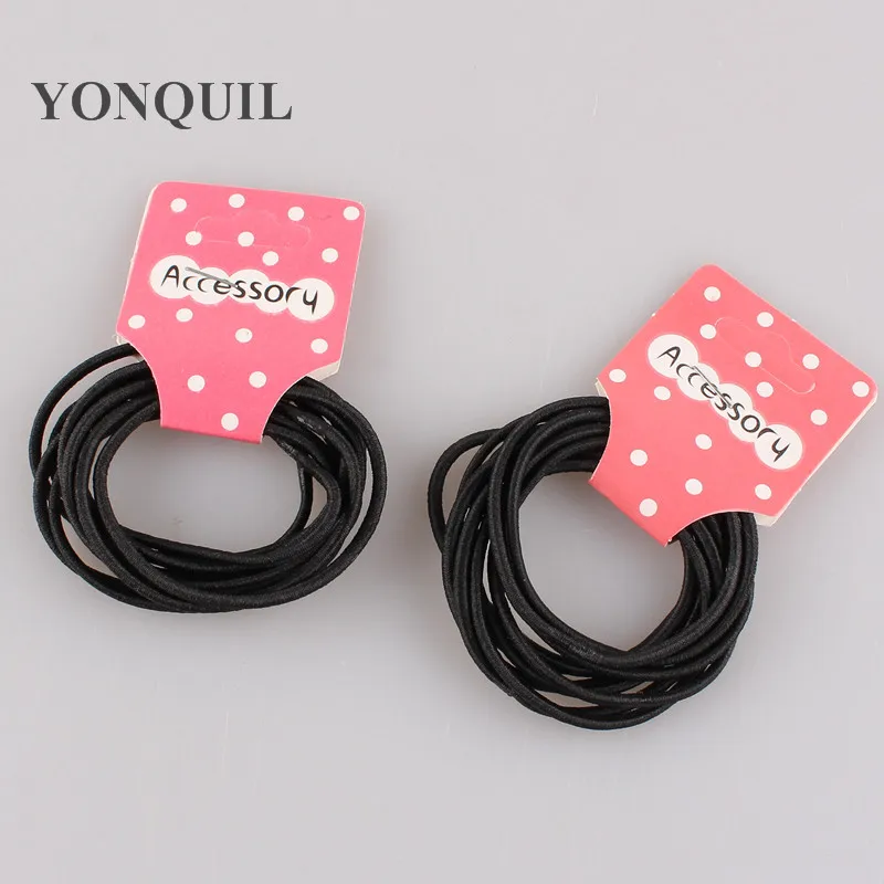 

High Quality Black Elastic Hairbands For Girls Fashion Women Scrunchie Gum For Hair Accessories Elastic Hair Bands 100Pcs/Lot