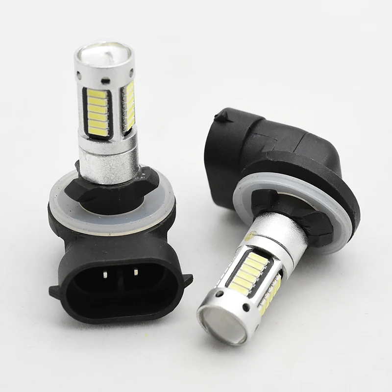 2X H27 881 Led Bulb For Cars H27W/2 H27W2 Auto Fog Light DRL 780Lm 12V 881 LED Bulbs Driving Daytime Running Light